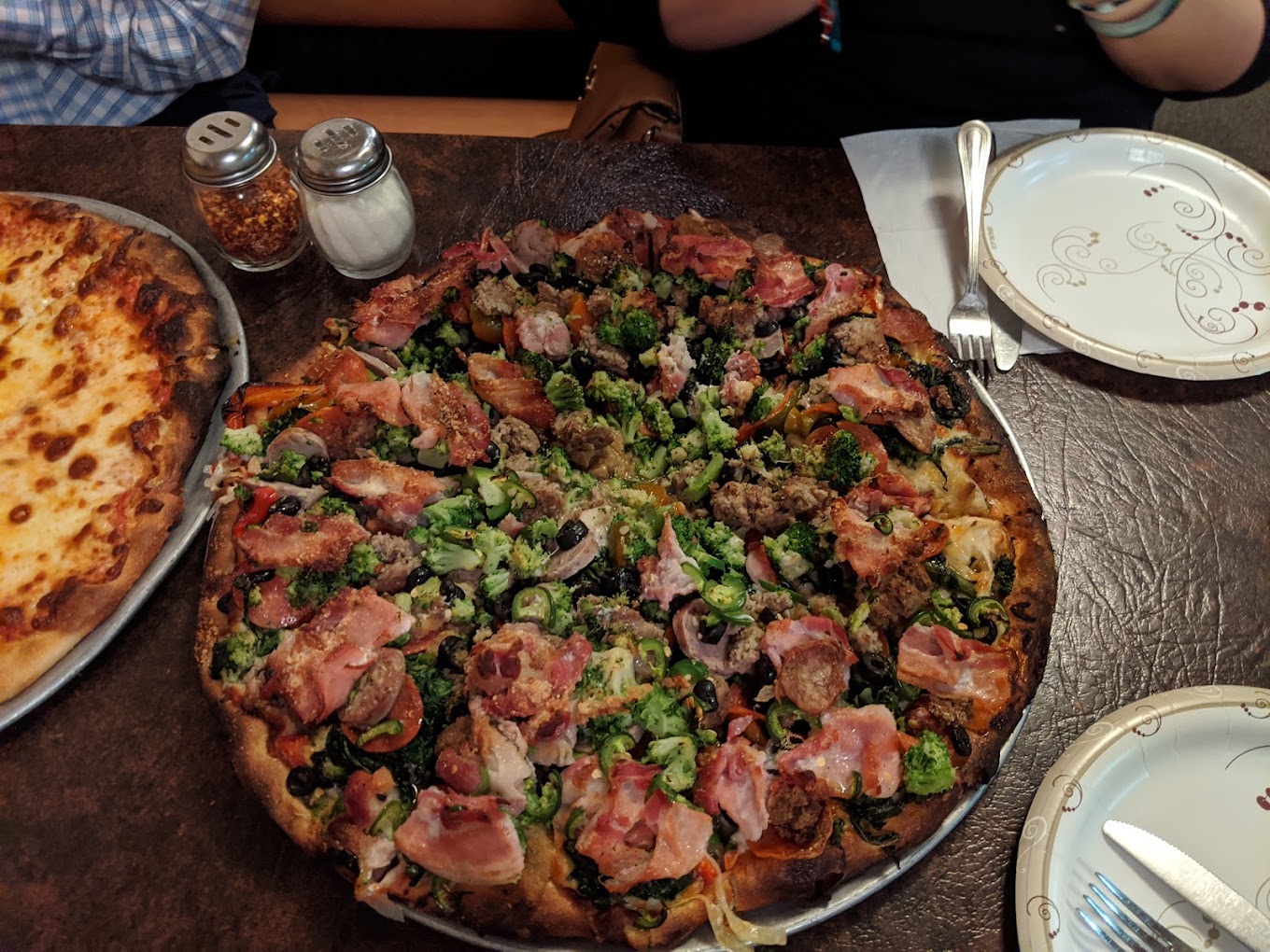 Italian food prepared at Ernie's Pizza